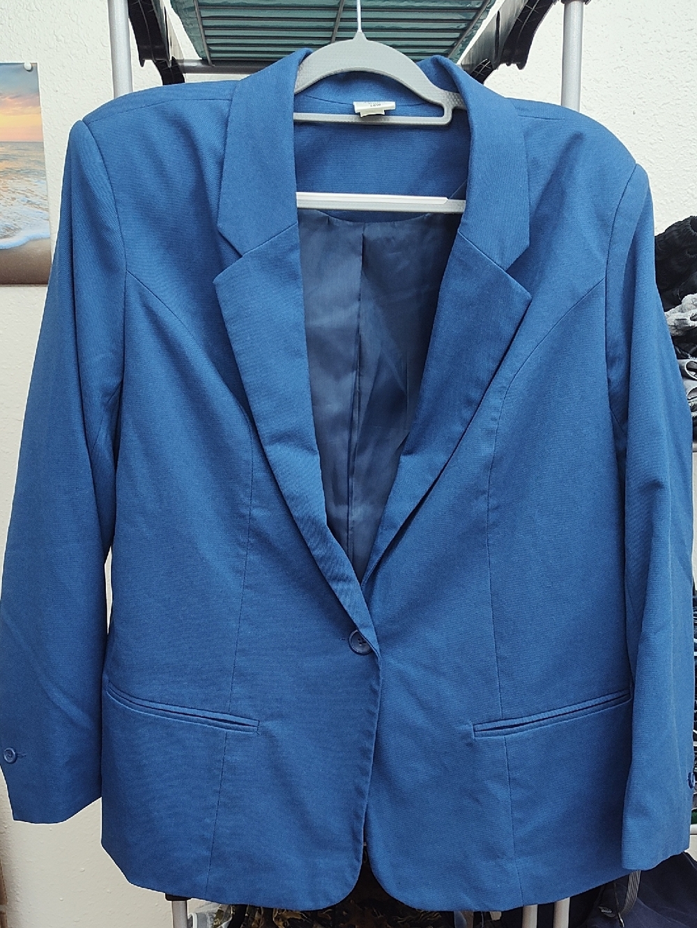 Blair Royal Blue Single-Button Blazer
